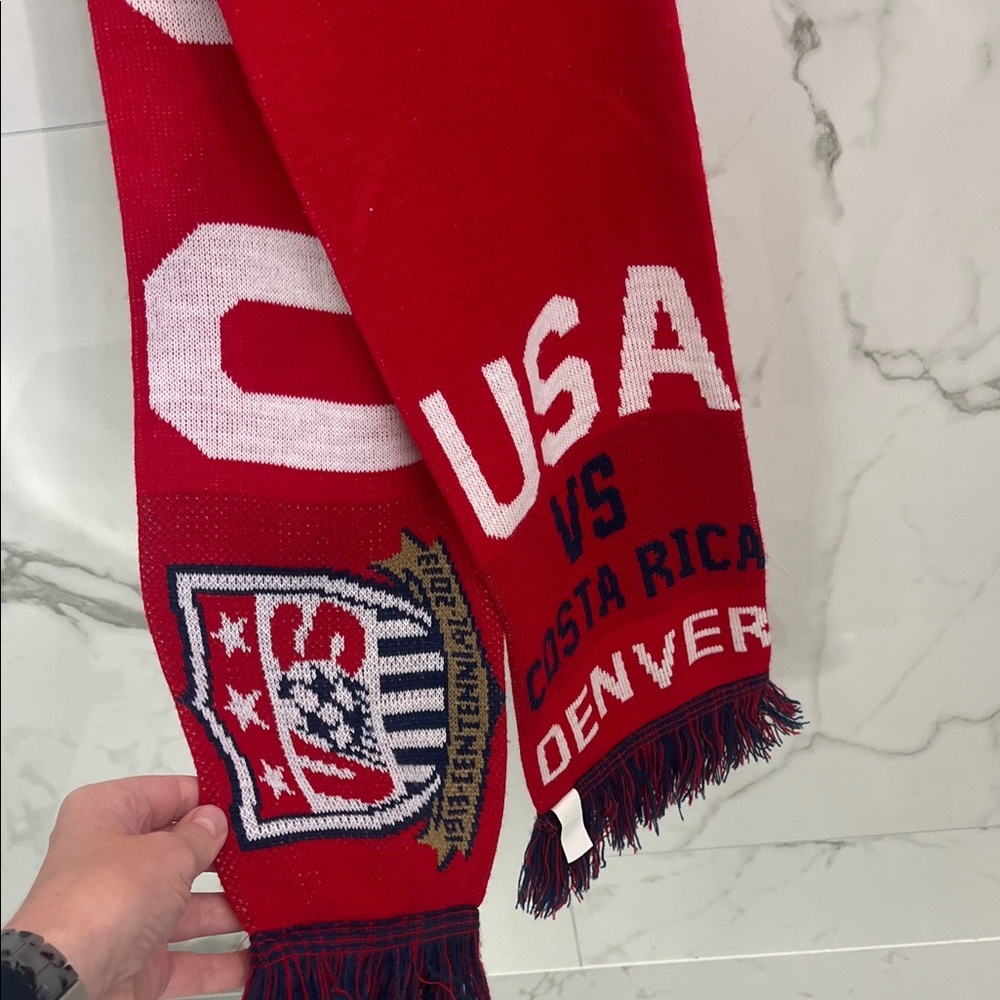 Red USA Soccer Scarf